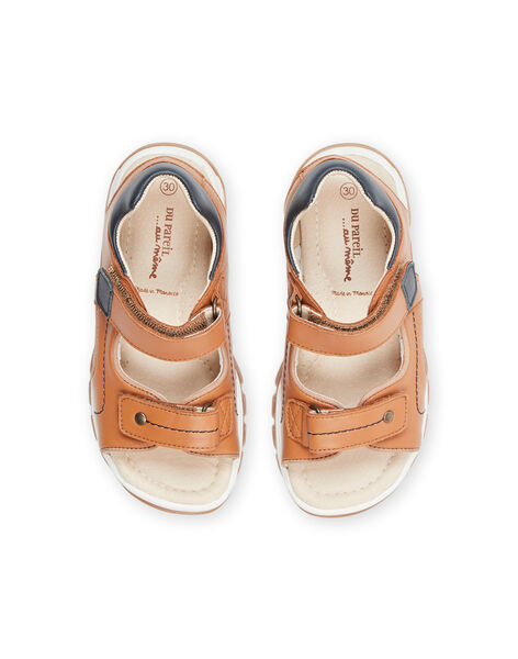 Sandalias de piel de color camel ROSANDENZO / 23KK3666D0E804