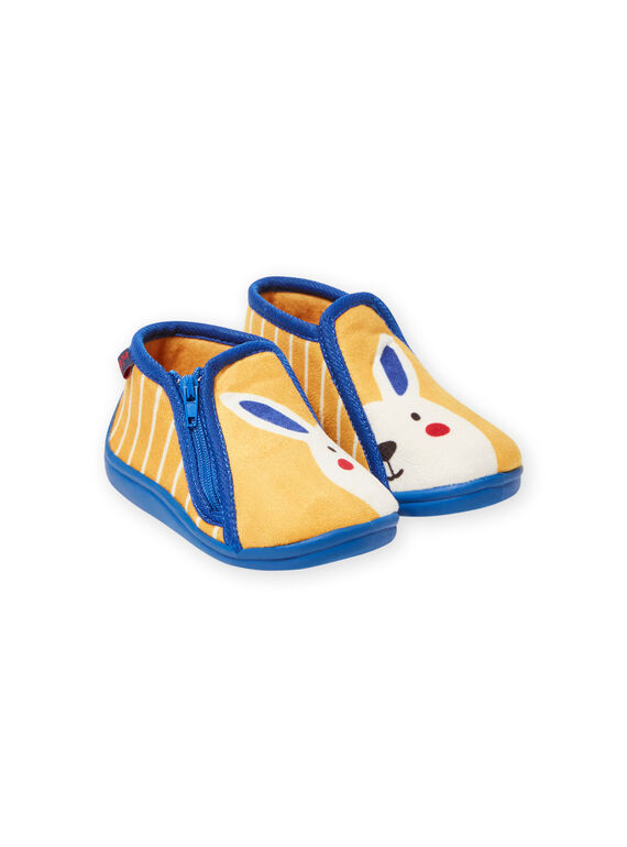 Patucos amarillos con estampado de conejo para bebé niño MUPANTLAPIN / 21XK3831D0A010
