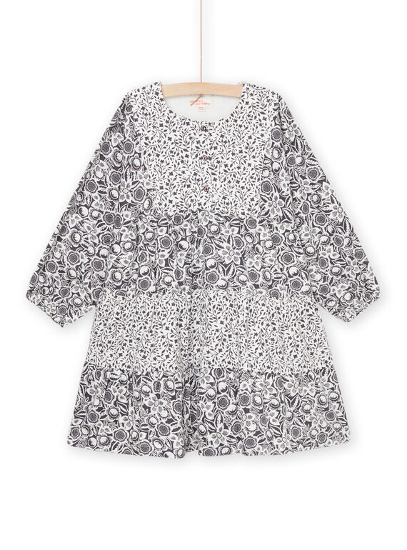 Vestido de manga larga con estampado floral PAREROB1 / 22W901T3ROBJ901
