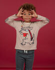 Camiseta de manga larga de rayas con para niño MOFUNTEE4 / 21W902M1TML810