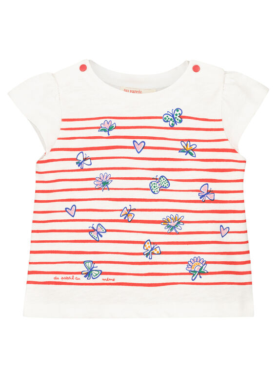 Camiseta estampada de manga corta para bebé niña FITOTI2 / 19SG09L2TMC000