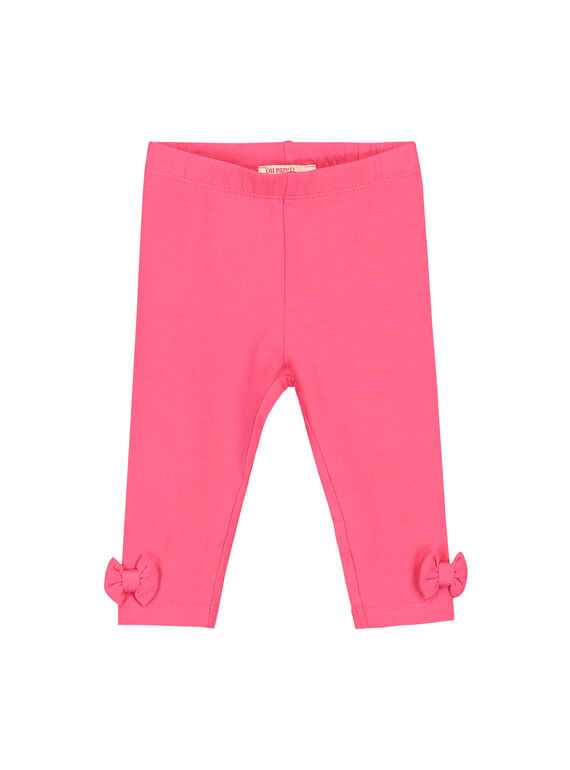Leggings de color rosa para bebé niña FYIJOLEG6 / 19SI09G2CAL302