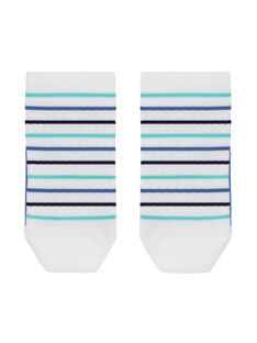 Calcetines cortos de rayas de color azul JYOPOESOQ / 20SI02G1SOQ000