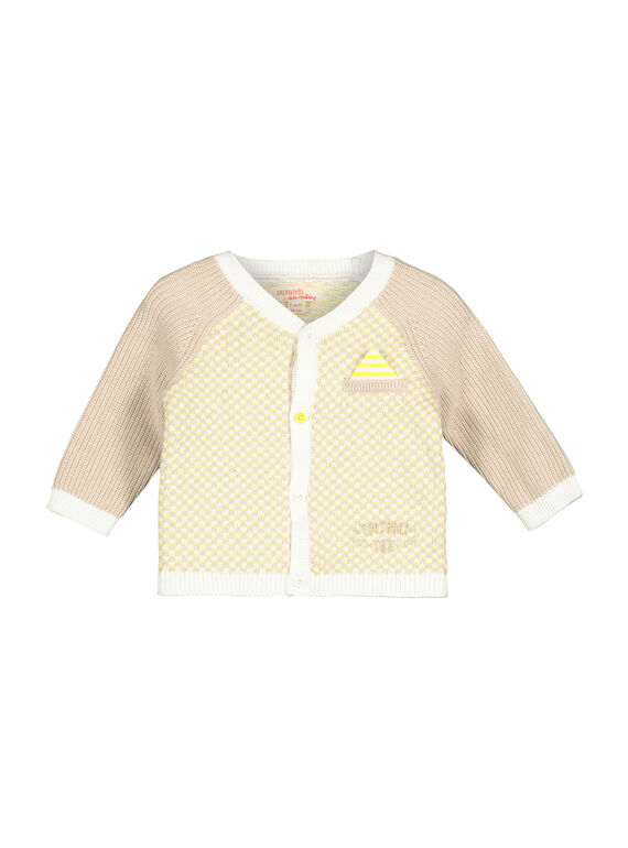 Cárdigan de punto para bebé niño FUPOGIL / 19SG10C1GIL099