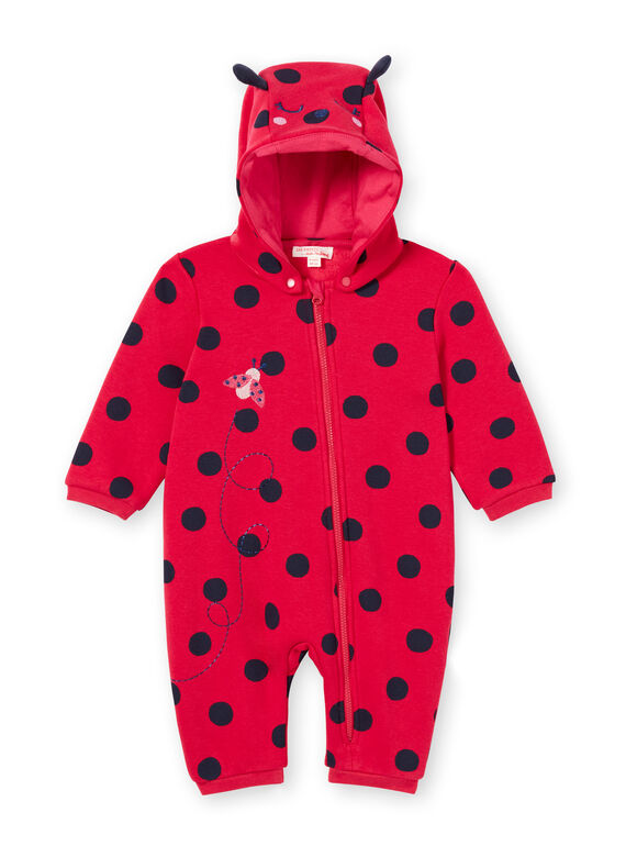 Sobrepijama forrado de muletón y estampado de mariquita para bebé niña LEFISURCOC / 21SH1311SPYF521