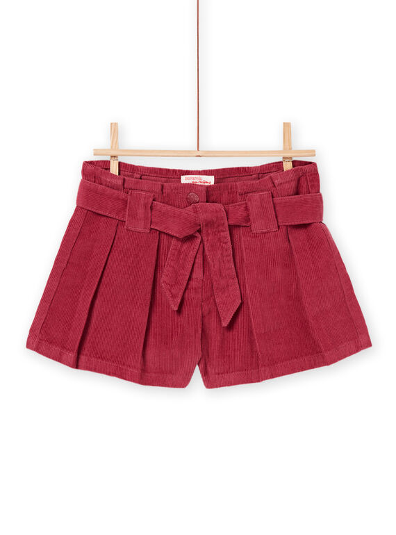 Short de terciopelo milrayas con cinturón PAPRISHORT / 22W901P1SHO718
