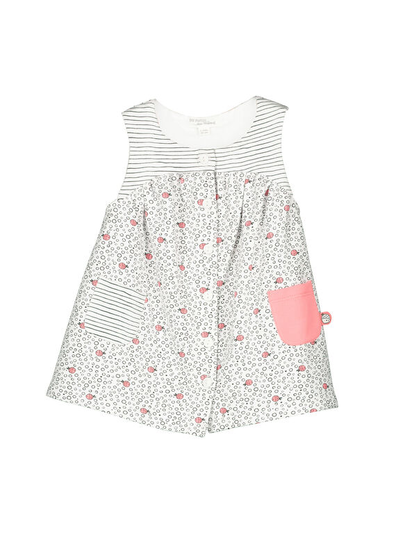 Vestido con estampado de fantasía para bebé niña FOU1ROB / 19SF0511ROB099