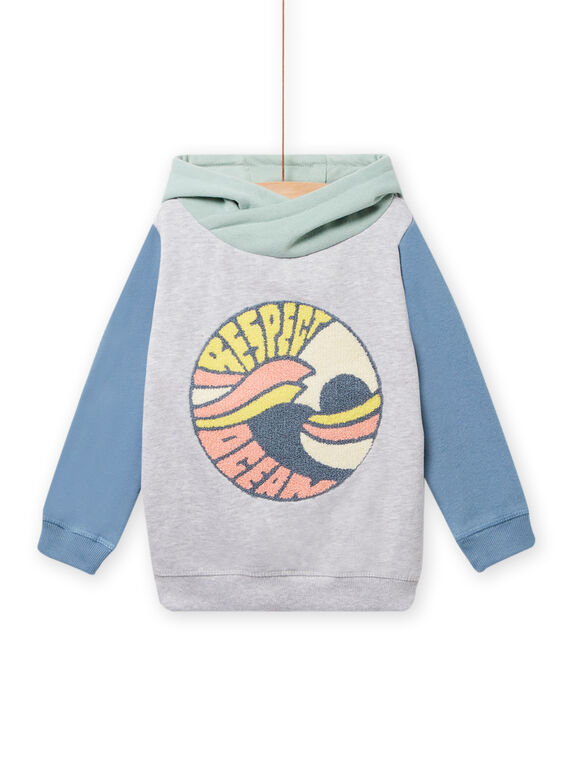 Sudadera con capucha de colorblock con estampado gráfico para niño NOMOSWE / 22S902N1SWEJ922