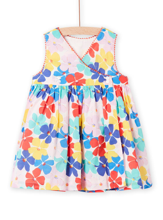 Vestido sin mangas con estampado floral colorido para bebé niña NILUROB1 / 22SG09P4ROB001
