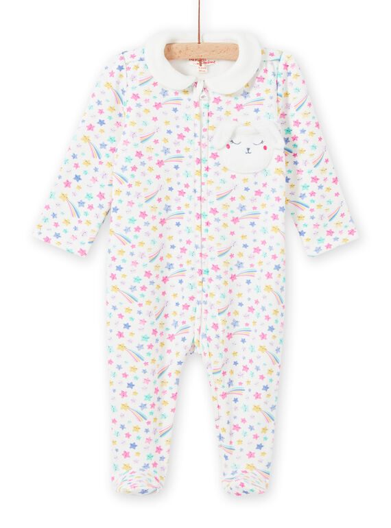 Pelele con estampado de fantasía y cuello Peter Pan para bebé niña MEFIGRENUI / 21WH1395GRE001