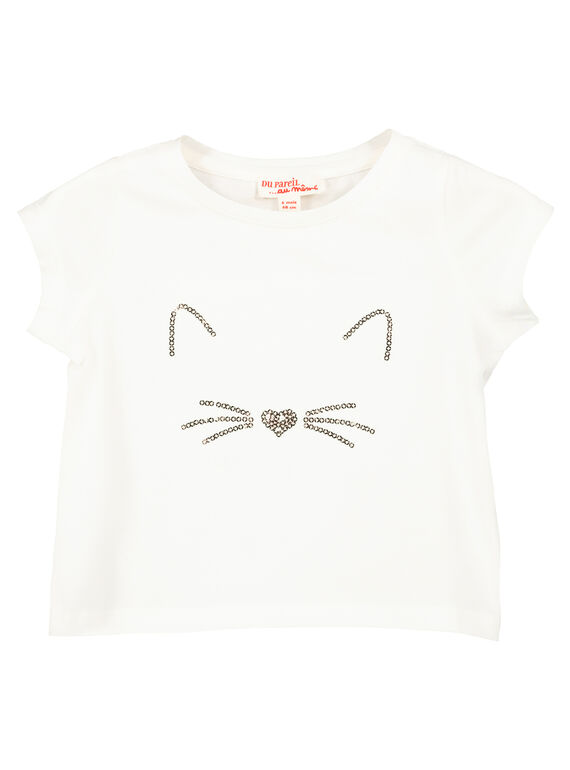 Camiseta de manga corta para bebé niña FIJOTI1 / 19SG0931TMC001