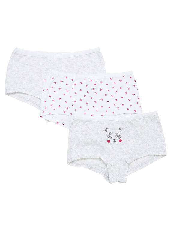Shorty de color gris jaspeado JEFAHOTPAN / 20SH1135SHY943