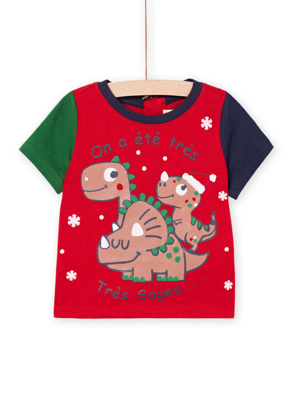 Camiseta navideña multitécnica con dibujo PUNOTEEX / 22WG10V1TMCF504