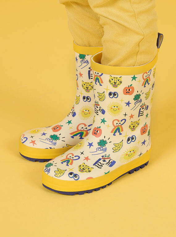 Botas de agua de fantasía con estampado de fantasía para niño NOPLUILUCKY / 22KK3663D0C080