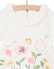 Camiseta con dibujo floral y cuello avolantado para bebé niña NISOBRA / 22SG09Q1BRA001