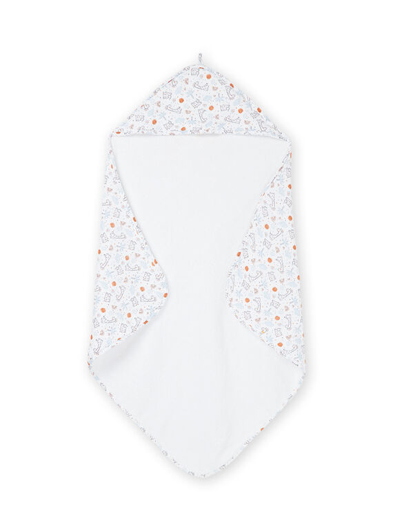 Toalla blanca con estampado de jirafas rou1poin2 / 23SF4262POI000