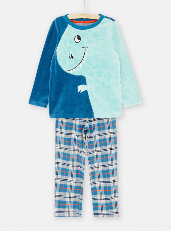 Pijama azul y gris SEGOPYJDEV / 23WH1258PYJC226