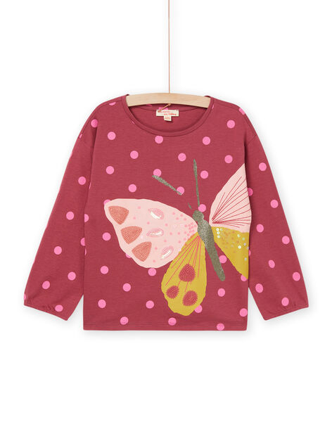 Camiseta con estampado de lunares y de mariposa RAMAGTEE1 / 23S901T1TML718