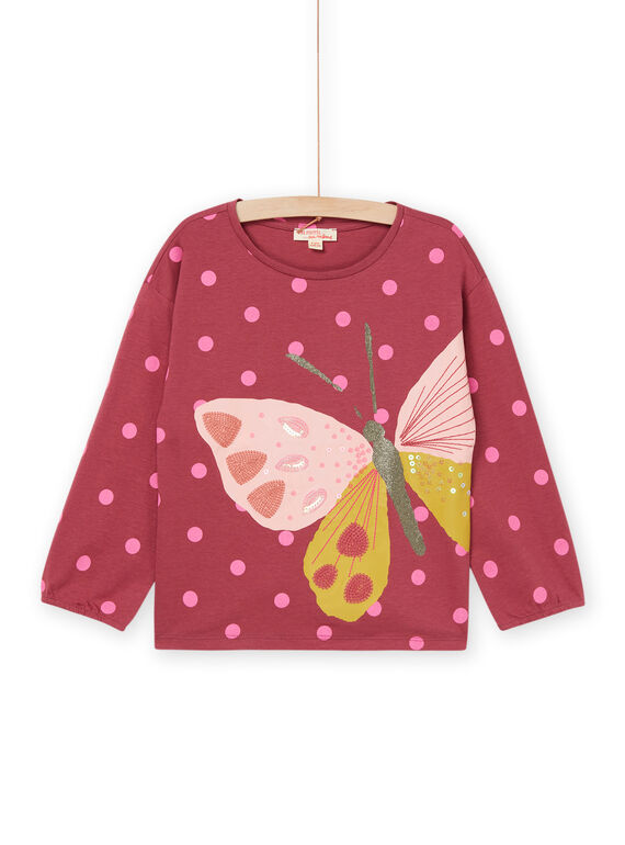 Camiseta con estampado de lunares y de mariposa RAMAGTEE1 / 23S901T1TML718