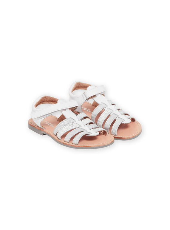 Sandalias de piel blancas RASANDCEREM / 23KK3567D0E000
