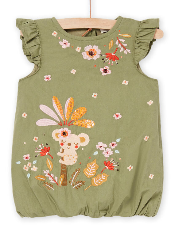 Vestido abombado con estampado de koala y fantasía RIMAGROB2 / 23SG09T3ROB612
