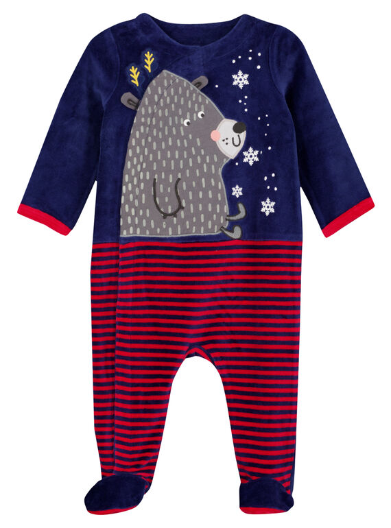 Pelele de Navidad de terciopelo para niño recién nacido GEGAGRENOEL / 19WH14T1GRE070