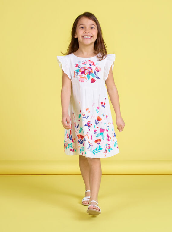 Vestido sin mangas bordado con estampado floral JAMAROB2 / 20S901P4ROB000