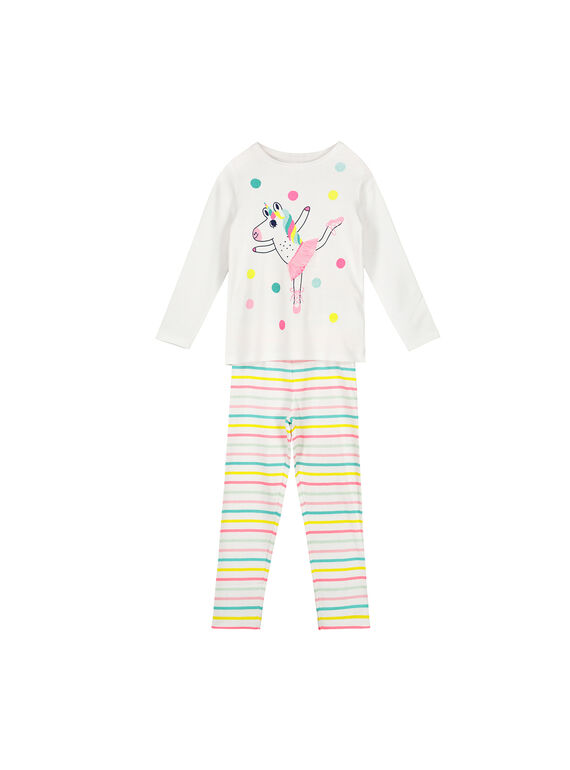Pijama de algodón para niña FEFAPYJLIC / 19SH1193PYJ000
