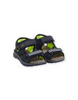 Sandalias de piel de color azul marino ROSANDNEON / 23KK3664D0E070
