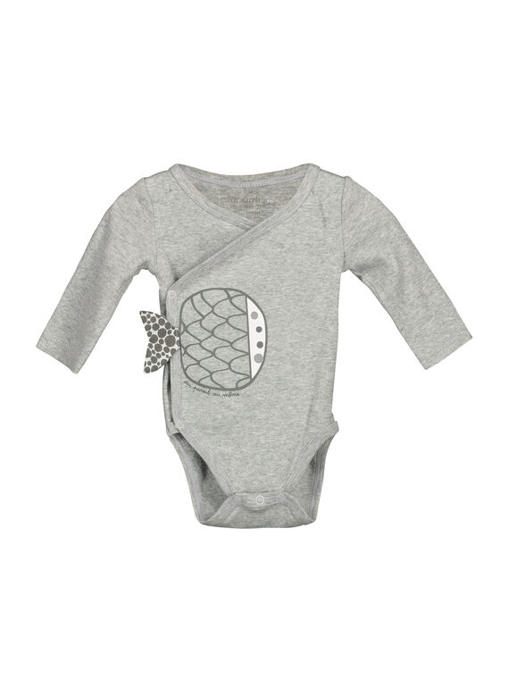 Body de manga larga para bebé unisex FOU1BOD1 / 19SF7711BOD943