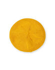 Boina de punto fino de color amarillo, para bebé niña LYINAUBON / 21SI09L1BON106