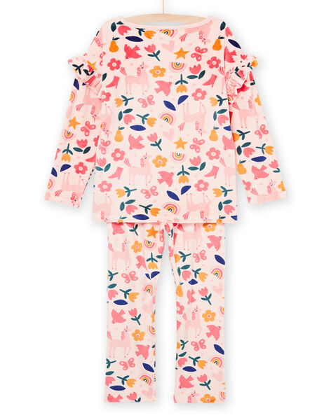 Pijama de terciopelo con estampado floral PEFAPYJMAX / 22WH1137PYJD327