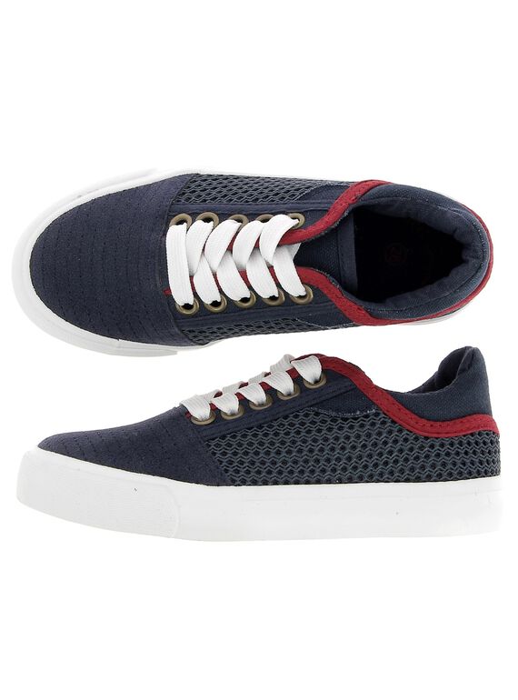 Boys' canvas trainers CGTENRES / 18SK36O5D16070