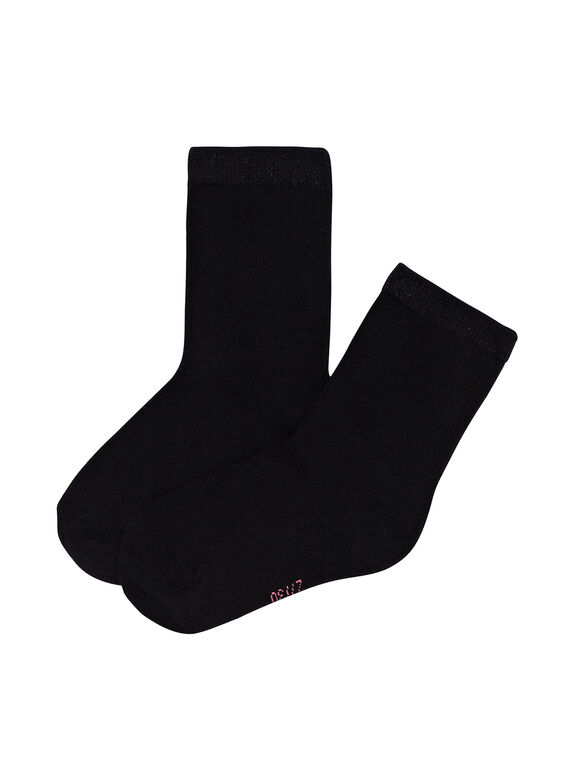 Calcetines de color negro para bebé JYAESCHO3 / 20SI0169SOQ090