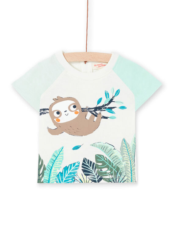 Camiseta de color crudo para bebé niño LUVERTI2 / 21SG10Q2TMC001