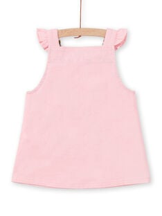 Vestido-peto rosa de pana para bebé niña MIKAROB2 / 21WG09I2ROBD316