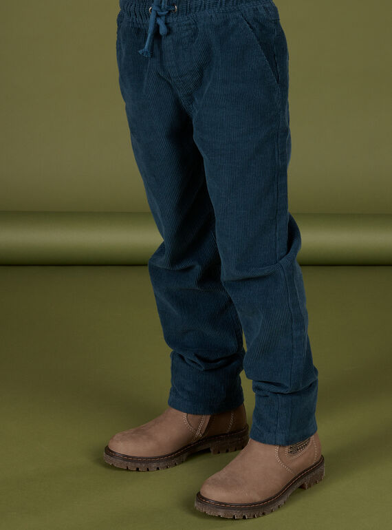 Pantalón de terciopelo con cintura elástica PORHUPAN2 / 22W902Q2PAN716
