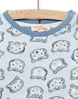 Camiseta reversible azul y blanca para bebé niño NUMOTEE2 / 22SG10N2TML020