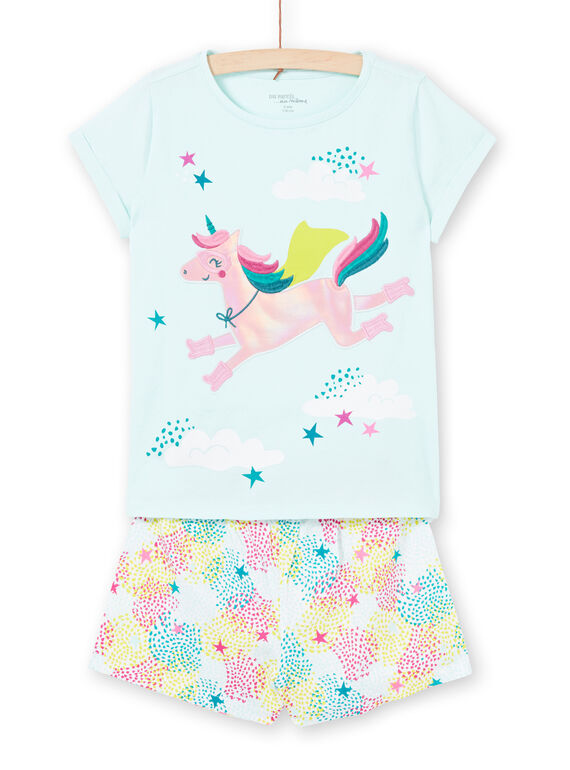 Pijama de color celeste, para niña LEFAPYJERO / 21SH11C4PYJ219