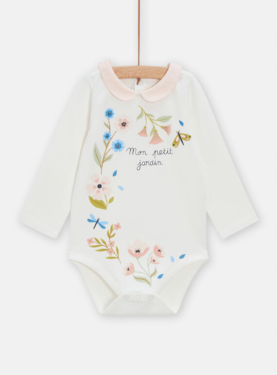 Body de color crudo de manga larga para bebé niña VIGABOD / 24WG0911BOD001