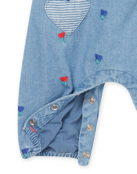 Peto vaquero con bordado floral RINAUSAL / 23SG09N1SALP269