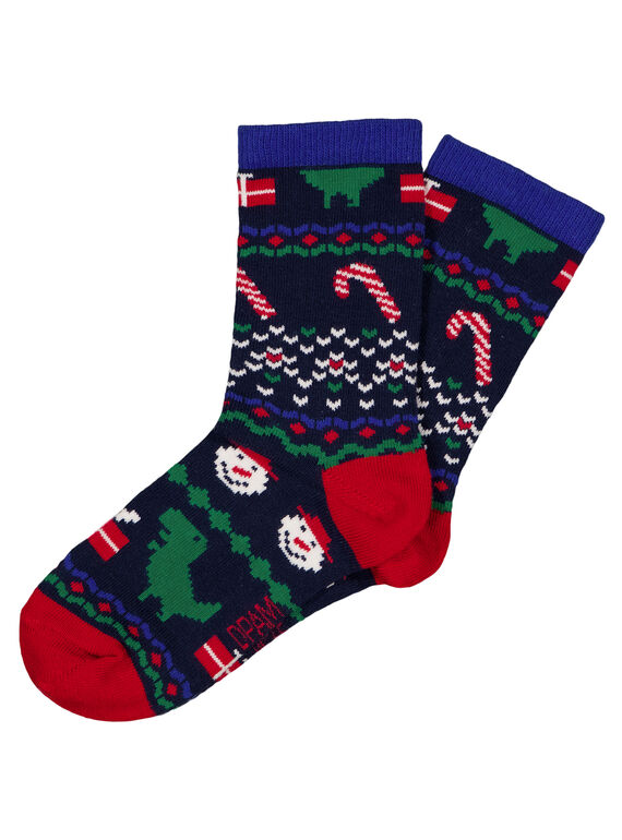 Calcetines con estampado de dinosaurios de Navidad GYONOCHO / 19WI02V1SOQ705