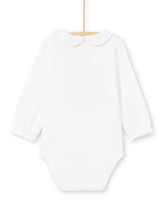 Body blanco con estampado colorido para bebé niña MIPABOD / 21WG09H2BOD001