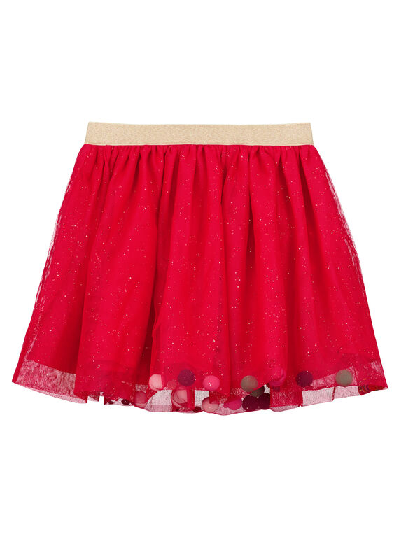 Falda de color rojo GANOJUP2 / 19W901V1JUPF521