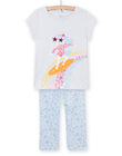 Pijama azul ártico para niña NEFAPYJWAV / 22SH11H6PYJC219