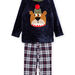 Pijama de terciopelo con dibujo de oso
