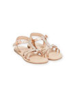 Sandalias romanas doradas para niña NASANDCECILE / 22KK354CD0E954