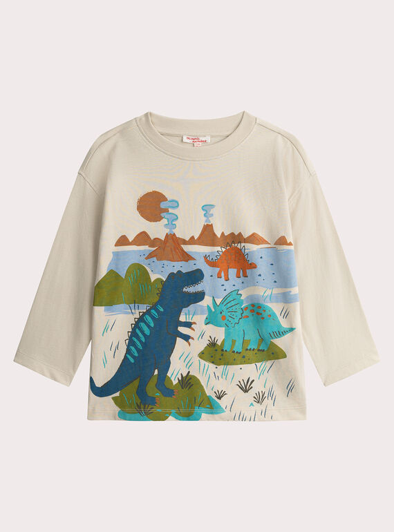CamisetaDinosaurio de animación blanca para niño  VOKLITEE2 / 24W90241TML632