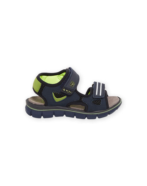 Sandalias de piel de color azul marino ROSANDNEON / 23KK3664D0E070