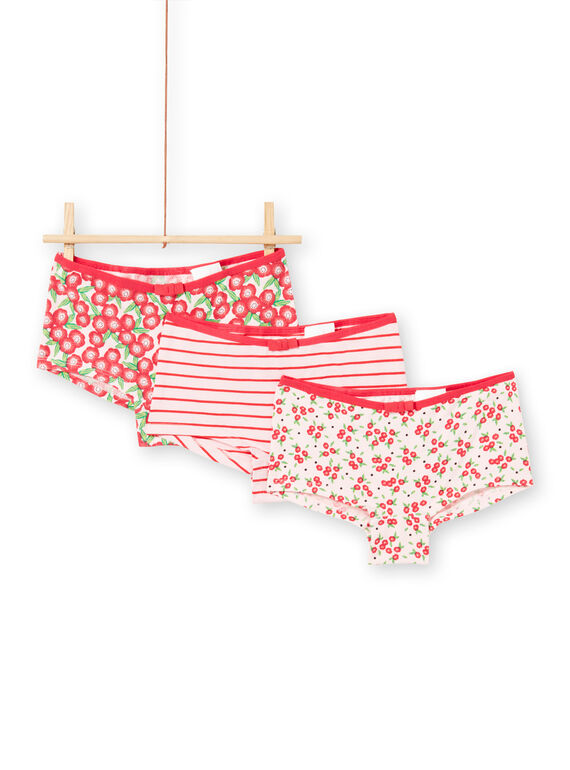 Pack de 3 shortis a juego para niña LEFAHOTFLE2 / 21SH11G1SHY309